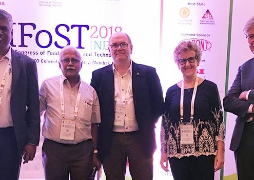 Four ICMSF members, Kiran Bhilegaonkar (Chair), Martin Cole, Lucia Anelich, and Leon Gorris. participated in a session at the 19th IUFoST World Congress.