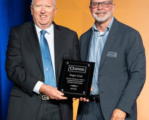 ICMSF member Roger Cook was installed as an IAFP Fellow in recognition of his distinguished contributions to the organisation over an extended period.